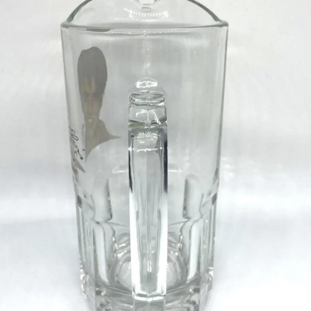 Vintage Elvis Presley‎ Glass Pitcher Libbey Portrait Bar Man Cave